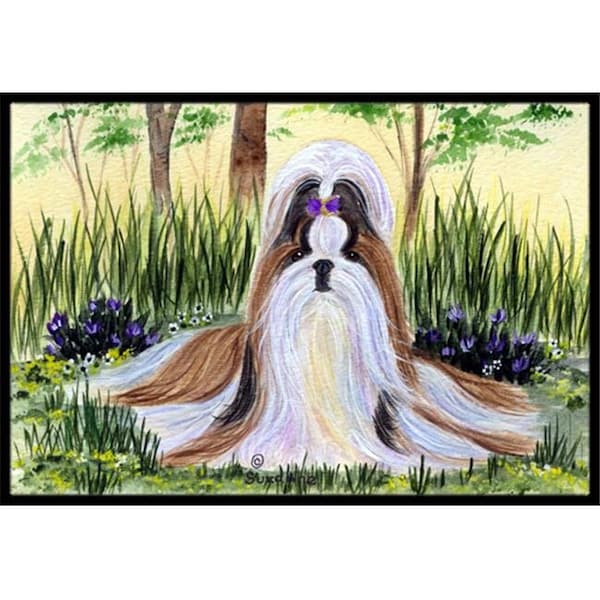 Carolines Treasures Carolines Treasures SS8112JMAT 24 x 36 in. Shih Tzu Indoor Or Outdoor Doormat SS8112JMAT - main